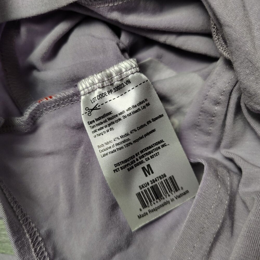 Reddy Dog Medium Lightweight Workout Partner Purple T-Shirt For Pets - Picture 5 of 6